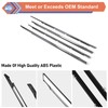 ZONFANT 4 Pcs Car Outer Door Window Moulding Trim Weatherstrip