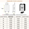OrgaWise Clear Luggage Cover, For Suitcase Tsa Approved Transparent TPU