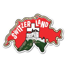 2 x 10 cm Schweiz Vinyl-Aufkleber – Schweizer Sehenswürdigkeiten, Stadt, Landkarte, Flagge, Reisen, Urlaub, Geographie, Standort, Aufkleber, Scrapbook, Aufkleber #83329