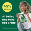 Earth Rated Dog Poop Bags with Handles, Extra Wide, Easy