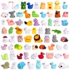 EKisemio 70 Pcs Mini Resin Animals,60 Styles Tiny Animal Figurines