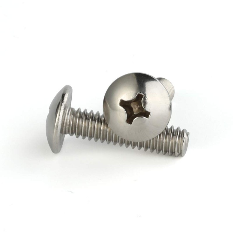 Mellewell #8-32 x 1/2" Truss Head Machine Screws, Full Thread,