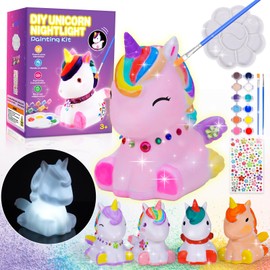 HappyGoLucky Craft Kits for Kids, Unicorn Gifts for Girls Age 3-10 Arts and Crafts for Kids Age 3-10 Year Old Girl Gifts Girls Toys Age 3-10 Unicorn Toys for 3-10 Year Old Girls Kids Painting Set