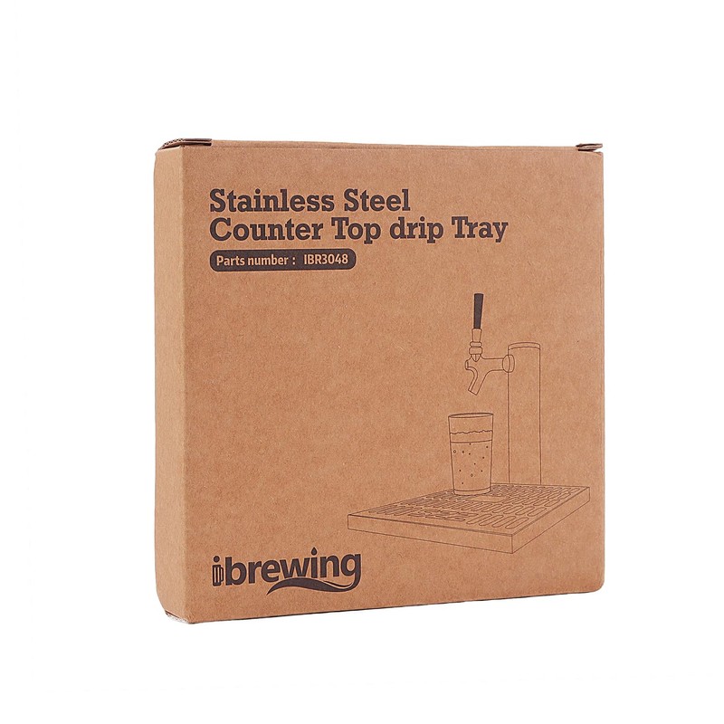 15cm Stainless Steel Home Bar Drip Tray - Dishwasher Safe,
