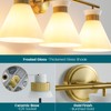 WOSHITU Bathroom Vanity Light Fixtures: 3-Lights Mid Century Modern Vanity
