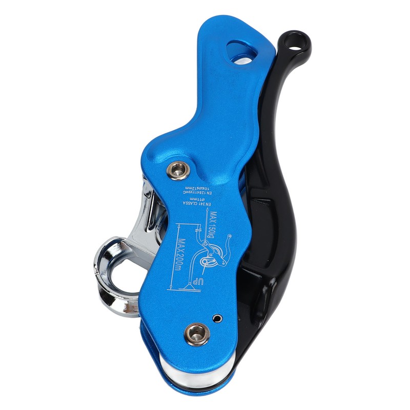 Self Braking Stop Descender Aluminium Alloy 150kg Bearing Capacity Hand
