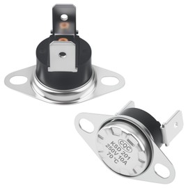KSD201 70-0°C Microwave Thermostat Thermal Fuse for GE, Fits Thermostat Fuse and Other Normally Closed Temperature Control Switches, 2-Pack Microwave Thermostat Unit