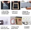 alblinsy Oval Picture Frames,Oval Wood Picture Frame Wooden Wall Hanging