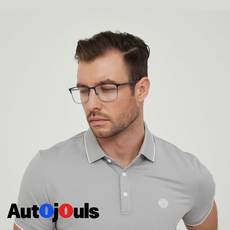 Autojouls 1-Pack Nearsighted Glasses for Distance with Hard Case, Spring