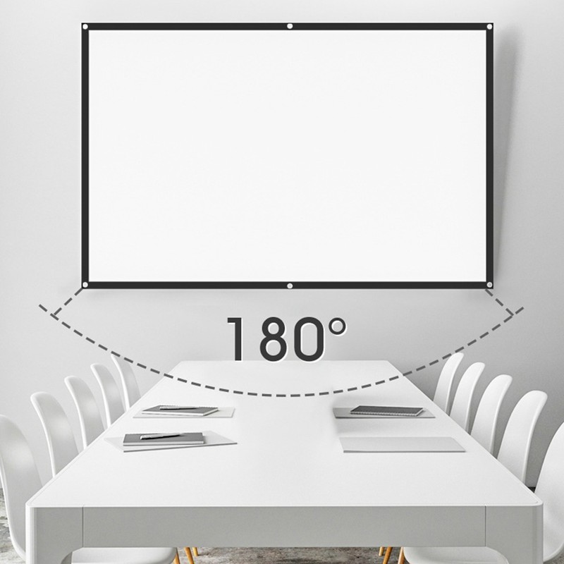 Projector Screen Portable Foldable Projection Screen for Home Theater Camping