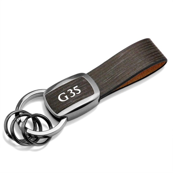 iPick Image Infiniti G35 Black Nickel with Brown Leather Stripe