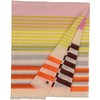 FRAAS Cotton stole with colour blocking stripes, 50 x 180