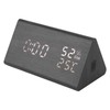 Wooden Digital Alarm Clocks LED Display Temperature Humidity Alarm Clocks