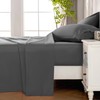 ROSE&RISY Dark Grey Full Sheet Set, 4 Pieces Soft Bedding
