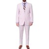 Emigre 43R Men's 100% Cotton Pink Striped Seersucker Suit
