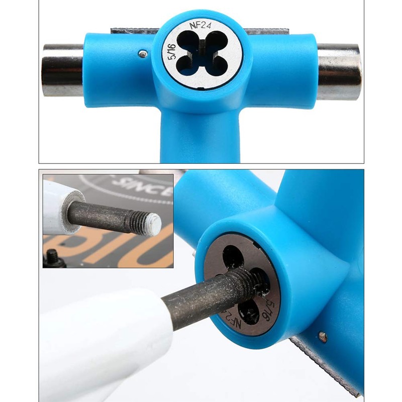 All-in-One Skateboard Tool, Multifunctional Portable T Tool Accessories with T