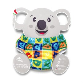 Pss! - Babyschwimmhose - Modell Koala - Für Babys von 3 bis 8 kg - L - Unisex - Mehrfarbiges Design - Saugfähig und wiederverwendbar - Wasserdicht und bequem - 1 Stück
