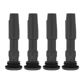 Orivin 4Pcs Ignition Coil Rubber Boot Socket, Car Ignition Coil Module 04E905199A for Rapid Ibiza Leon Mii 1.0 1.2 1.4 1.6