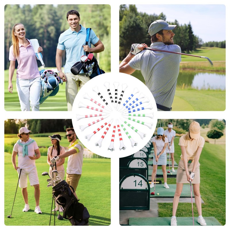 Golf Tee Holder | Training Golf Balls Tees - Striped