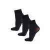 NOQ 3-Pack Women Socks Above Ankle Plain 40 DEN Opaque