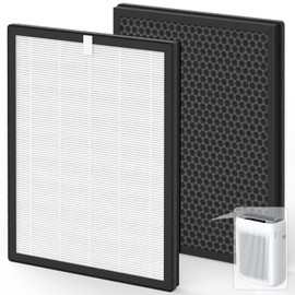 VALZONE KJ300 Replacement Filters | Compatible with VEWIOR KJ300 Purifier | 3-Stage Filtration | (White 2PCS)