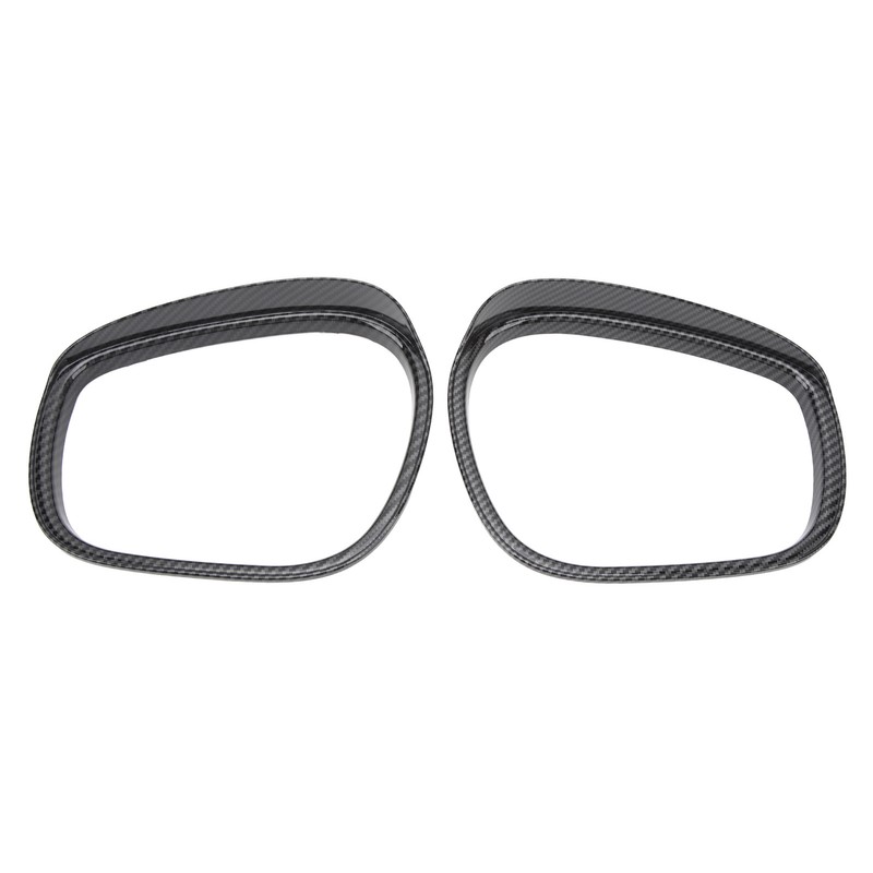 2Pcs Rearview Mirror Rain Eyebrow Frame Door Mirror Frame Trim