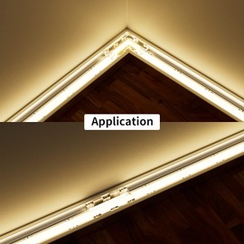 PAUTIX 5mm Connectors(2pcs Each),Gapless,L-Shaped,Dual End Strip,Strip to DC Plug Solderless Extension Connectors for 5V/12V/24V 2-pin COB LED Strip Light