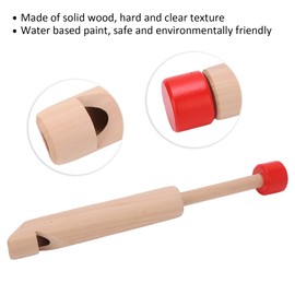 Solid Wooden Flute, Slide Whistle Wooden Bird Whistle Whistle Push Pull Voice Change Flute Educational Instrument (11)