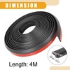 Partuto 1 Pc 4m Universal Car Z Shape Rubber Weatherstrip