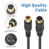 Poyiccot 4pin S-Video to RCA Cable, 2Pack S Video to
