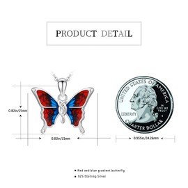 Butterfly Gifts for Women 925 Sterling Silver Butterfly Necklace Celtic Pendant Necklace Cute Butterfly Jewellery Gifts for Butterfly Lover Girls Holiday