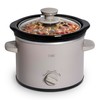 COOK WITH COLOR 2QT Mini Electric Round Slow Cooker -