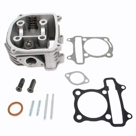 Glixal ATGT-018 GY6 125cc to 150cc 57.4mm Cylinder Head Asyy with Valves set for 152QMI 157QMJ Scooter Moped ATV Go Kart Quad Engine (Non EGR Type)