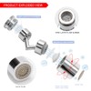 YIXISI 720° Swivel Faucet Aerator Male Thread, Rotating Kitchen Bubble