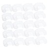 PACKOVE 50pcs Disposable Shaped Headrest Covers Elastic Massage Table Covers