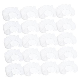 PACKOVE 50pcs Disposable Shaped Headrest Covers Elastic Massage Table Covers for Spa and Beauty Salons Non Woven Secure Fit for Various Pillow