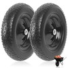 (2-PACK) 4.80/4.00-8" Flat Free Tire and Wheel - Universal Fit