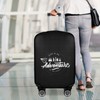 KENOBEE Travel Luggage Cover Suitcase Protector, Washable Dust Proof Anti-Scratch