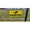 Electric Fence Warning Sign For Tape And Wire