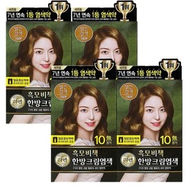 4 colors Lien Black Hair Secret Herbal Cream Dye 120g Bright Brown / 색 4개 리엔 흑모비책 한방 크림 염색 120g 밝은갈
