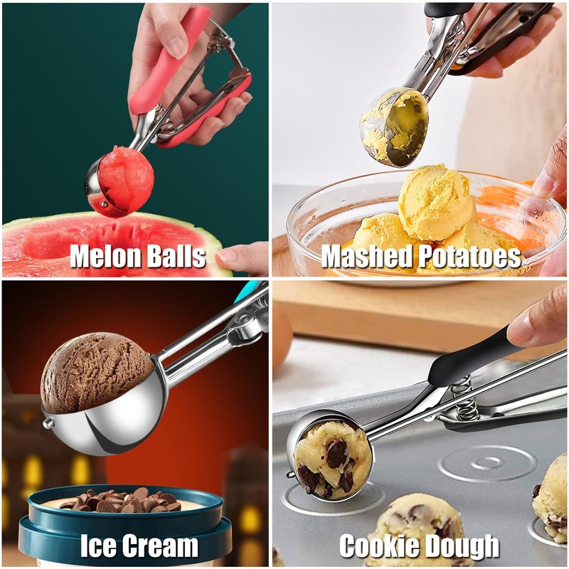 KXF Ice Cream Scoops with Easy Trigger Release 3 Tbsp
