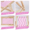 MABAHON 1pcs Phone Stand for Desk,FoldableCanvas Deckchair Dock(Pink)