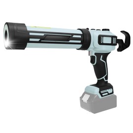 Cordless Caulking Gun for Makita 18V Batteries, No-Drip Caulking Gun with LED Light, 10oz/300ml, Variable-Speed Caulking Gun, Filling and Sealing Tool for Windows,Floors and Walls(No battery)