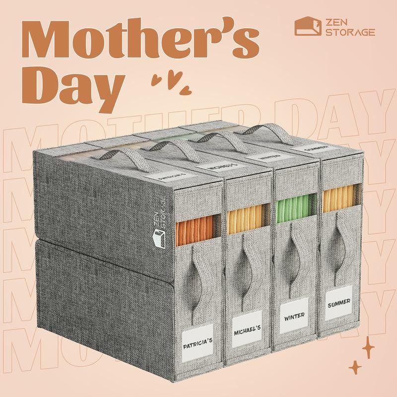 Multi-Use Storage Bags 4Pack Dustproof Organizer for Bedding Quilts Blankets