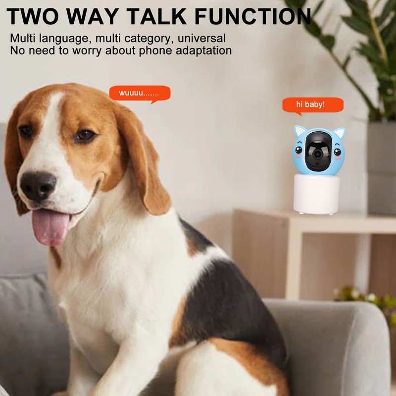 Pet Camera Intelligent 360 Degree Rotation Two Way Talk Night