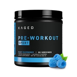 Kaged Pre-Sport Pre-Workout Powder  Blue Razz  Suplemento Energtico Para Resistencia  Bebida Deportiva Para Levantamiento De Pesas Y Cardio  20...    