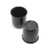 2Pcs 3.19" Stainless Trailer Wheel Center Caps, 3.6" H Matte