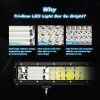Nilight 2PCS 15" LED Light Bar Combo Driving Lamp Wiring