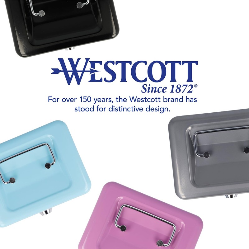 Westcott Cash Box Lockable (Compact, 15 cm) Turquoise | Lockable