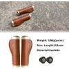 GORIX Bike Cowhide Leather Grip Ergo Antique Handlebar Lock on